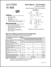 Click here to download SFAF2001G Datasheet