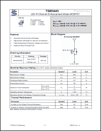 Click here to download TSM3443 Datasheet