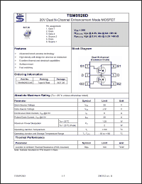 Click here to download TSM9926DCX6 Datasheet