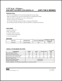 Click here to download UVP-7188G Datasheet