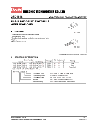 Click here to download 2SD1816L-T-TM3-B-R Datasheet