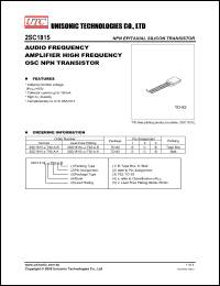 Click here to download 2SC1815L-GR-T92-B-B Datasheet