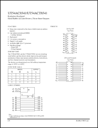 Click here to download UT54ACS541 Datasheet