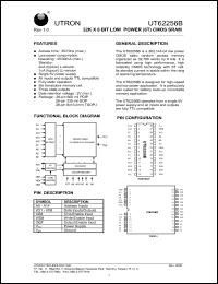 Click here to download UT62256BPC-70L Datasheet