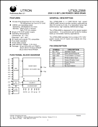 Click here to download UT62L2568LC-55LLE Datasheet