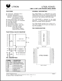 Click here to download UT62L1024LC-55LE Datasheet