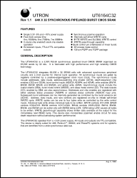 Click here to download UT6164C32T-6 Datasheet