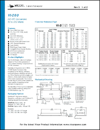 Click here to download VI-202CX Datasheet