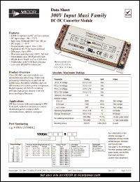 Click here to download V300A12H400BN2 Datasheet