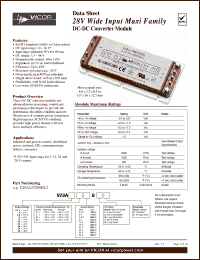 Click here to download V28A12M200BF2 Datasheet
