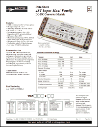 Click here to download V48A38H500BL2 Datasheet