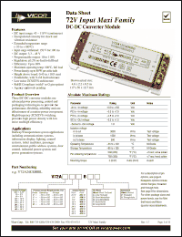 Click here to download V72A28C400BL Datasheet