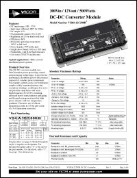 Click here to download V300B12H500B Datasheet