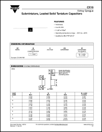 Click here to download CX16K106K Datasheet