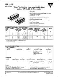 Click here to download MDP16-05221/271F Datasheet