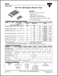 Click here to download TNPW0805 Datasheet