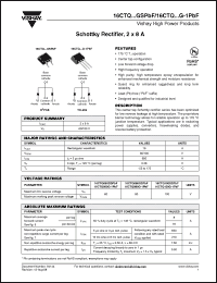 Click here to download 16CTQ100GPBF Datasheet