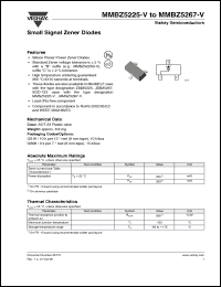 Click here to download MMBZ5254-V Datasheet