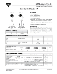 Click here to download 16CTQ100GS Datasheet