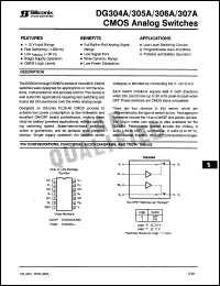 Click here to download DG307AAZ/883 Datasheet