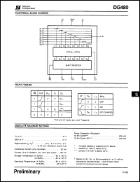 Click here to download DG480AK/883 Datasheet