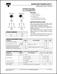 Click here to download MURB1020CTTRR Datasheet