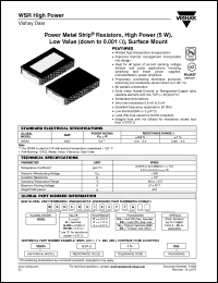 Click here to download WSR5R0100DEA Datasheet