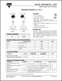 Click here to download 32CTQ025-1PBF Datasheet