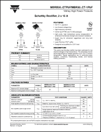 Click here to download MBRB3035CTTRRPBF Datasheet