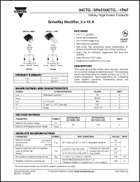 Click here to download 30CTQ100-1PBF Datasheet