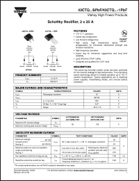 Click here to download 43CTQ100SPBF Datasheet