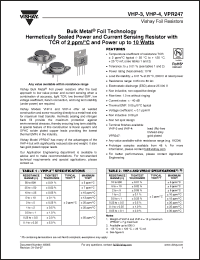 Click here to download VHP-3T500R00FB Datasheet