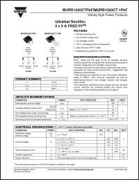 Click here to download MURB1020CT-1TRLPBF Datasheet