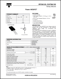 Click here to download SIHFI9610G-E3 Datasheet