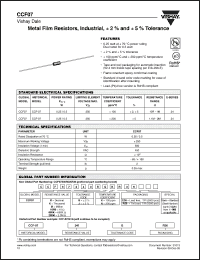 Click here to download CCF0710R0GKR36 Datasheet