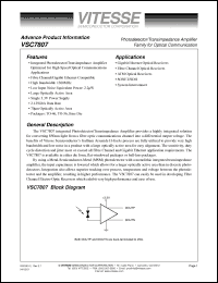 Click here to download VSC7807WA Datasheet