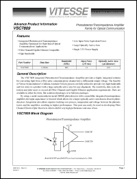 Click here to download VSC7809WA Datasheet