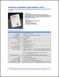 Click here to download TC-200 Datasheet