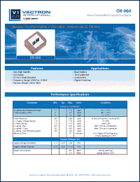 Click here to download OX-0600-BED-108 Datasheet
