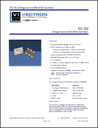 Click here to download VS-720LFCNBC Datasheet