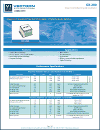 Click here to download OX-2800-BAJ-258 Datasheet