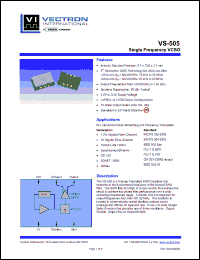 Click here to download VS-505-LFF-GABN Datasheet