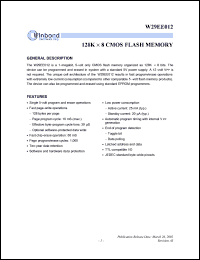 Click here to download W39L020Q-70 Datasheet