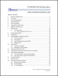 Click here to download W79L548A25PL Datasheet