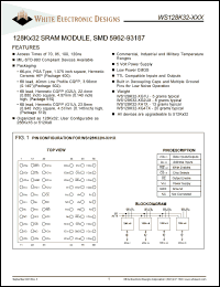 Click here to download WS128K32N-85H1MA Datasheet