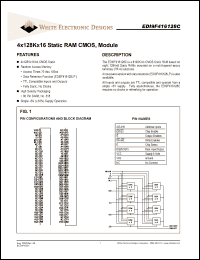 Click here to download EDI9F416128C85BNC Datasheet