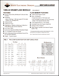 Click here to download WSF128K32-29H2MA Datasheet