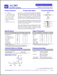 Click here to download AG303-63 Datasheet