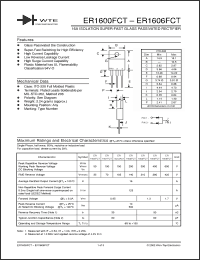 Click here to download ER1601FCT Datasheet