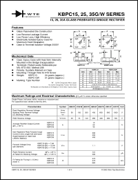 Click here to download KBPC1501G Datasheet